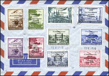 Stamp of Italy » Italian Occupations WWII » Lubiana (Ljubljana) LUBIANA (Italian Occupation), 1941 Airmail overpri