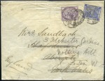 Stamp of Egypt » 1884 Changed Colours 1884 Colour Change 1pi blue, three covers, incl. s