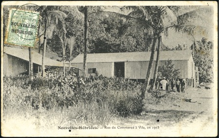 Stamp of New Hebrides 1909 (May 8) Picture postcard sent to New Caledoni