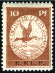 Stamp of Germany » German Empire 1912 Rhein-Main "E. EL. P." ovpt. set of two, full