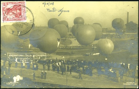 Stamp of Germany » German Empire 1898-1911 Balloon Flights and Aerial events, 6 ppc