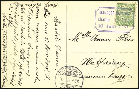 Stamp of Luxembourg 1910 Aviation Week (5-12 June) at Mondorf, colour