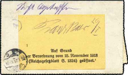 Stamp of Russia » Russia Post in China - Manchuria HARBIN: 1920 10k "Kitai" letter card registered fr