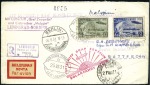 Stamp of Russia 1931 (July) Zeppelin Polar Flight, two diff. reg'd
