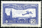 Stamp of France 1930 1.50Fr Ultramarine and Bright Ultramarine col