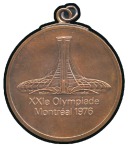 Stamp of Olympics » 1976 Montreal Participant's medal and ID card for Diane Fisher (