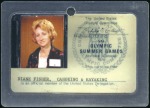 Stamp of Olympics » 1976 Montreal Participant's medal and ID card for Diane Fisher (