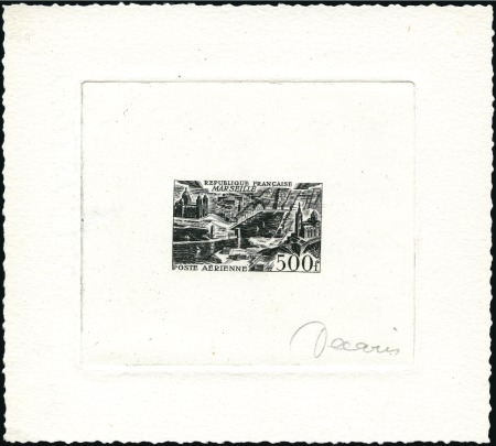 Stamp of France 1949 Aerial Views set of 4 complete in artist's pr