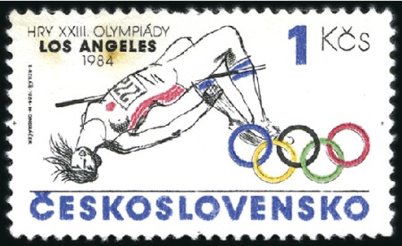 Stamp of United States CZECHOSLOVAKIA: Unissued 1984 Olympics 1K, mint wi