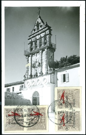 Stamp of Greece » Ionian Islands Kefalonia and Ithaka 1941 Cefalonia 4-line ovpt. on two pairs of 1938 5