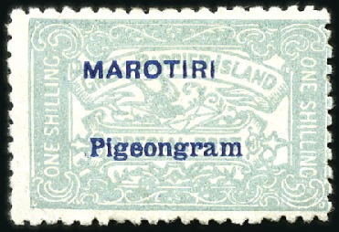 Stamp of New Zealand » Pigeonmail 1898-99 Pigeongram issues, 6 diff. mint plus 3 dif