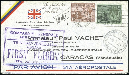 Stamp of Trinidad and Tobago 1931 (9 Jan.) First Return Flight from Port of Spa