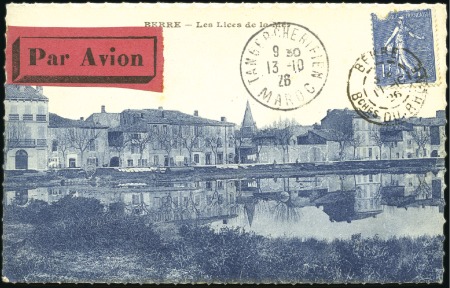 Stamp of France 1926 Berre-Tanger leg of France-Madagascar flights