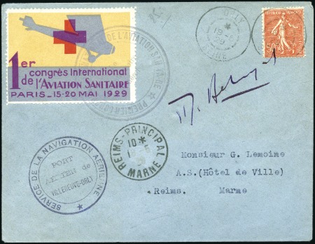 Stamp of France 1929 (18 May) 1st International Congress "de l'Avi