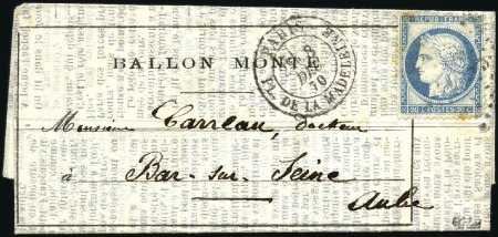 Stamp of France Journal LE SOIR par LE VILLE DE PARIS (probable) d