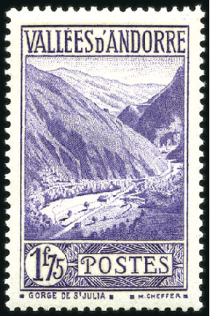 Stamp of Colonies françaises » Andorre (Poste française) 1931-89, Collection complète en neuve dont Yv. 1 à
