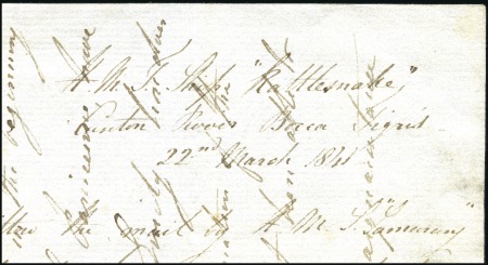 Stamp of Great Britain EXTREMELY RARE USAGE OF 1840 PENNY BLACK FROM CHIN