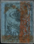 Stamp of Turkey » Tughra Issue » 1863-65 1st Printing: Narrow Spaced, Thin Paper 2pi black on blue, attractive & valuable assembly 