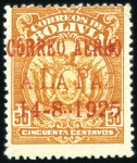 Stamp of Bolivia Bolivia 1925 Sucre/Oruro/La Paz special ovpts set