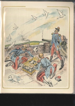 Stamp of France 1870 Siège de Paris, album souvenir Edouard Berck 
