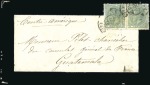 Stamp of Spain 1881 (Nov 5) Mourning cover from Seville to GUATEM