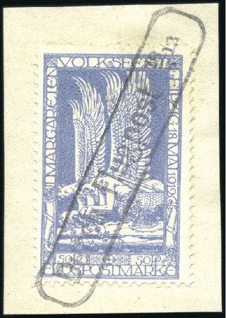 Stamp of Germany » German Empire Germany 1912 semi-official set (Mi. 4a-b) mint and on piece