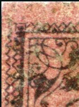 Stamp of Turkey » Tughra Issue » 1863-65 2nd Printing: Wide Spaced, Thin Paper 5pi black on carmine, unused with blue control ban