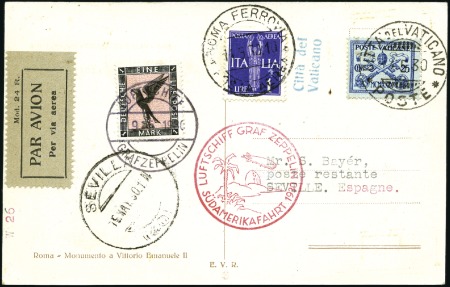 Stamp of Italy » Vatican State 1930 (May) Zeppelin 1st South America Flight, MIXE
