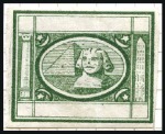 Stamp of Egypt » 1872-75 Penasson Group of six imperforate essays by Penasson with n