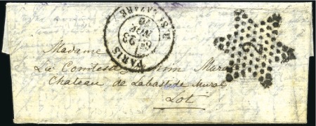Stamp of France LE VILLE D'ORLEANS tombé en Norvège de Paris 23.11