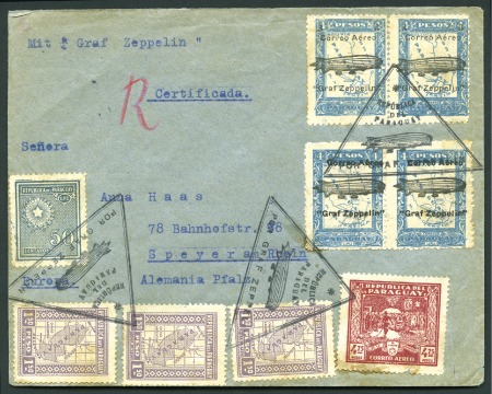 Stamp of Paraguay 1931 (August-Sept.) Zeppelin 1st South America Fli