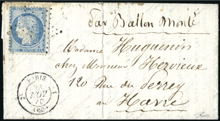 Stamp of France » Guerre de 1870-1871 LE VILLE D'ORLEANS Rare cachet de route "2E Paris 