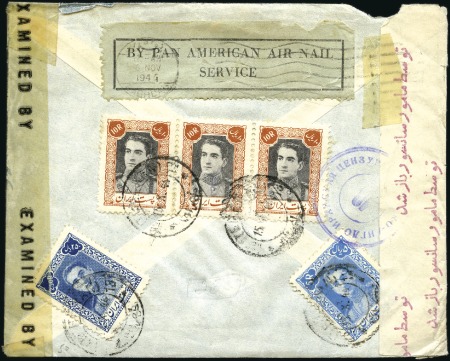 Stamp of Unknown 1944-1945 4 censored or double censored covers to