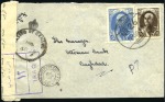 Stamp of Unknown 1942-1947 Great Britain: Censored cover franked Ir
