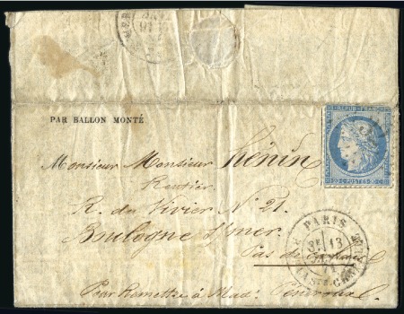 Stamp of France LE VAUCANSON Gazette des Absents n°26 par ballon m