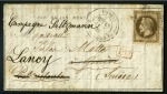 Stamp of France Deux ballons montés pour Lancy, Canton de Genève e