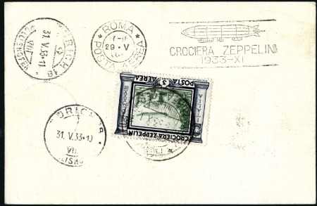 Stamp of Italy » Vatican State 1933 (May) Zeppelin Rome Flight, reg'd MIXED FRANK