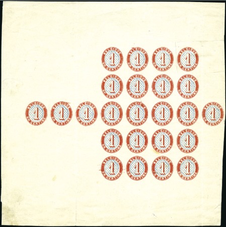 Stamp of Belgium » Belgique. 1866-67 Petit Lion - La Genèse Période de la Commission, Proposition de J. Wiener