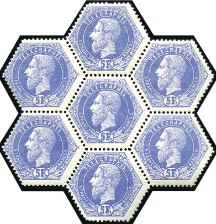 Stamp of Belgium » General issues from 1894 onwards 1871 Léopold II, la série complète en étoiles de s