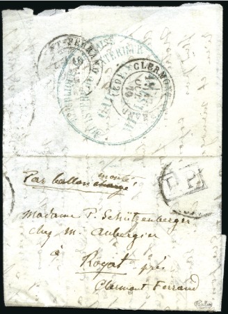 Stamp of France Rarissime pli confié du NON DENOMME N°2

Ballon 