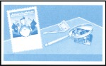 Stamp of Libya 1992 Philatelic Exhibition imperf. proofs on a pag
