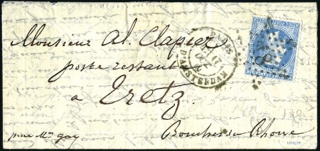 Stamp of France Tricherie d'un passeur: lettre confiée à Pelvilain