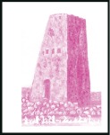 Stamp of Libya 1997 Buildings imperf. proofs on half a page from 