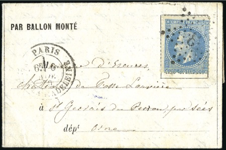 Stamp of France LE GIRONDE Formule Par Ballon Monté de Paris 06.11
