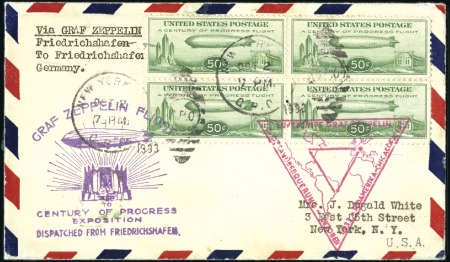 Stamp of United States 1933 (Oct.) Zeppelin "Century of Progress" (Chicag