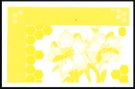Stamp of Libya 1995 Bees and Flowers progressive proofs on a page