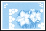 Stamp of Libya 1995 Bees and Flowers progressive proofs on a page