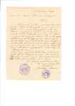 Stamp of Israel » Israel - Early Holy Land 1893 Letter (no cover) written by Rabbi Joseph Arw