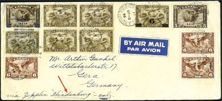 Stamp of Canada 1936 (Sept.) Zeppelin Hindenburg 8th North America
