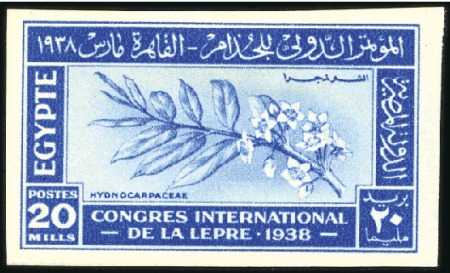 Stamp of Egypt » Commemoratives 1938 Leprosy Congress set of three imperf., mint o